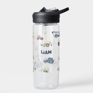 Personalisierter Baulastwagen Trinkflasche