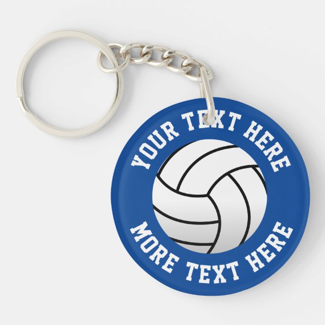 Personalisierter Beachvolleyballspieler Schlüsselanhänger (Vorderseite)