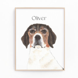Personalisierter Beagle Art Fotodruck