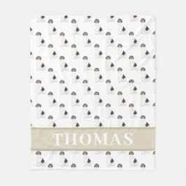 Personalisierter Beagle Fleecedecke