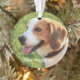 Personalisierter Beagle Foto- und Dogenname Ornament (Baum)