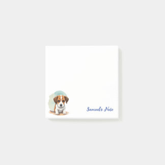 Personalisierter Beagle für Wasserfarben - Nachhin Post-it Klebezettel