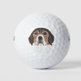 Personalisierter Beagle Golfball