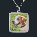 Personalisierter Beagle-HundeFoto-und Hundename Versilberte Kette<br><div class="desc">Personalisierter Beagle-HundeFoto-und Hundenamenentwurf - fertigen Sie dieses Andenken mit einem geladenen Foto von Ihrem Beagle der Name des Hundes besonders an oder addieren Sie Ihren eigenen Text - wir Liebe "der Name des Hundes", der Geburtstag des Hundes oder Tag des Überschreitens. Klicken Sie einfach an "besonders anfertigen", um Ihren personalisierten...</div>
