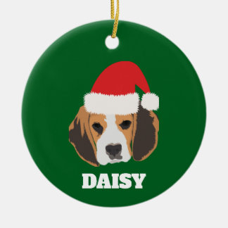 Personalisierter Beagle Keramik Ornament