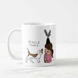 Personalisierter Beagle Mama-Kaffee-Tasse Kaffeetasse