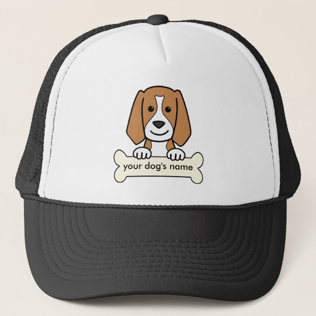 Personalisierter Beagle Truckerkappe (Vorderseite)