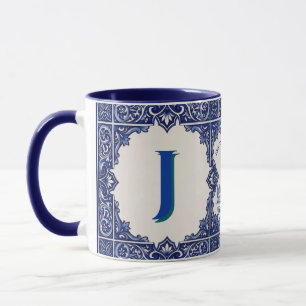 Personalisierter Becher Azulejo Torre de Belém Por Tasse