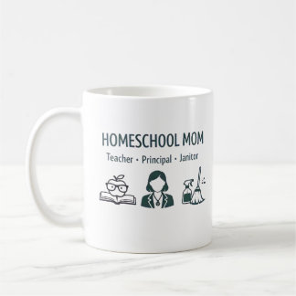 Personalisierter Becher für Homeschool-Mütter Kaffeetasse