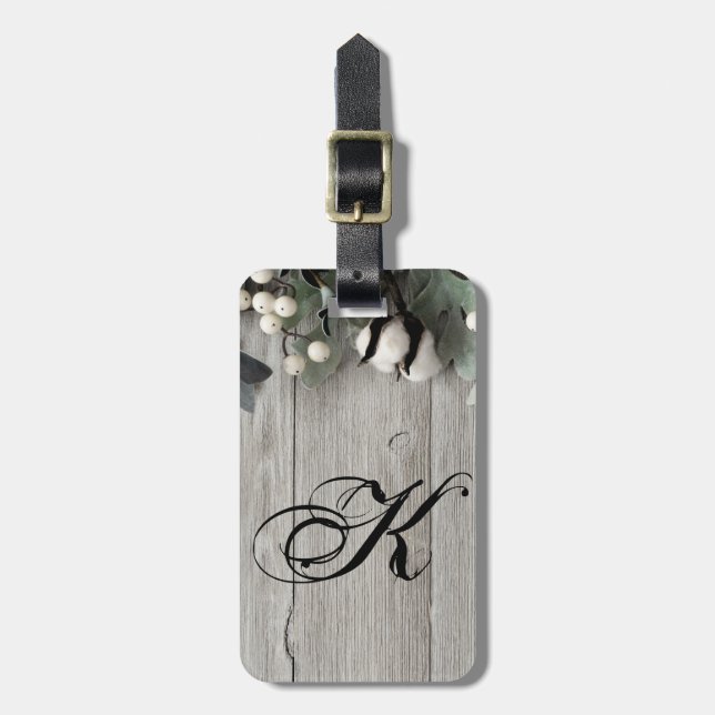 Personalisierter Beerenholzstall für den Gepäckanh Gepäckanhänger (Vorderseite vertikal)