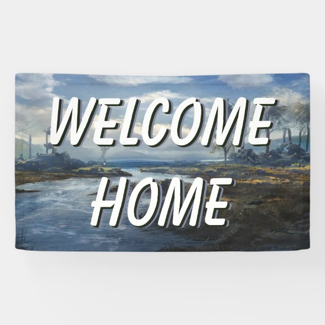 Personalisierter Begrüßungsbanner Zuhause Landswat Banner (Horizontal)