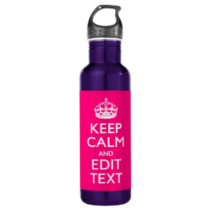 Personalisierter BEHALT-CALM und Ihr Text leicht P Trinkflasche
