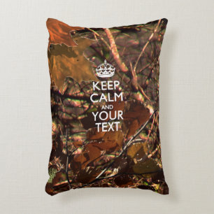 Personalisierter BEHALT CALM und Ihre Camouflage z Dekokissen