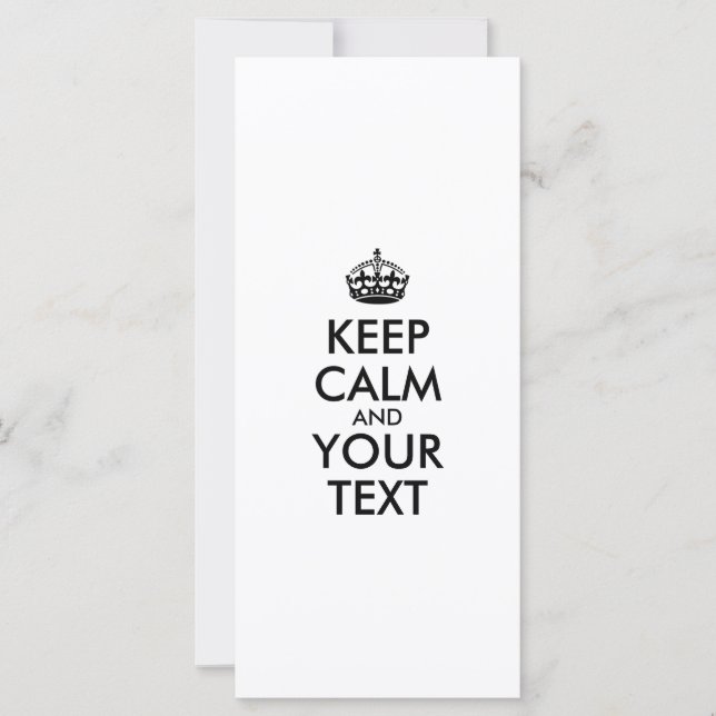 Personalisierter BEHALT-CALM und IHRER TEXT (Vorderseite)