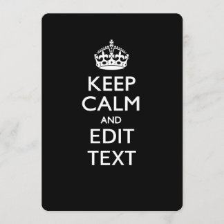 Personalisierter BEHALT-CALM und Texteinladung bea Einladung