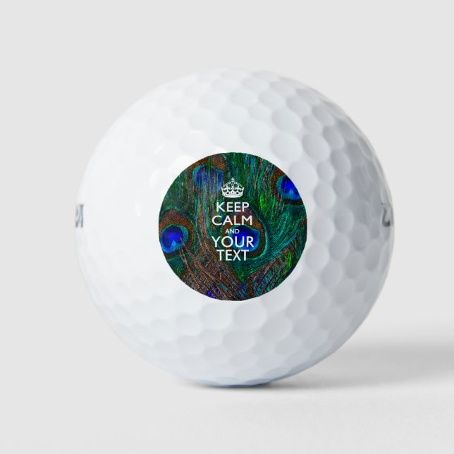 Personalisierter BEHALTEN CALM und Ihr kreativer T Golfball (Vorderseite)