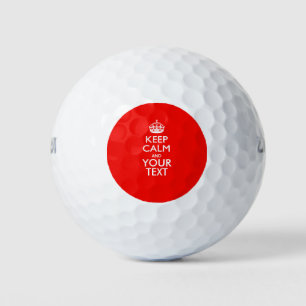Personalisierter BEHALTEN CALM und Ihr kreativer T Golfball