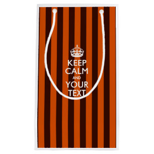 Personalisierter BEHALTEN CALM und Ihr kreativer T Kleine Geschenktüte