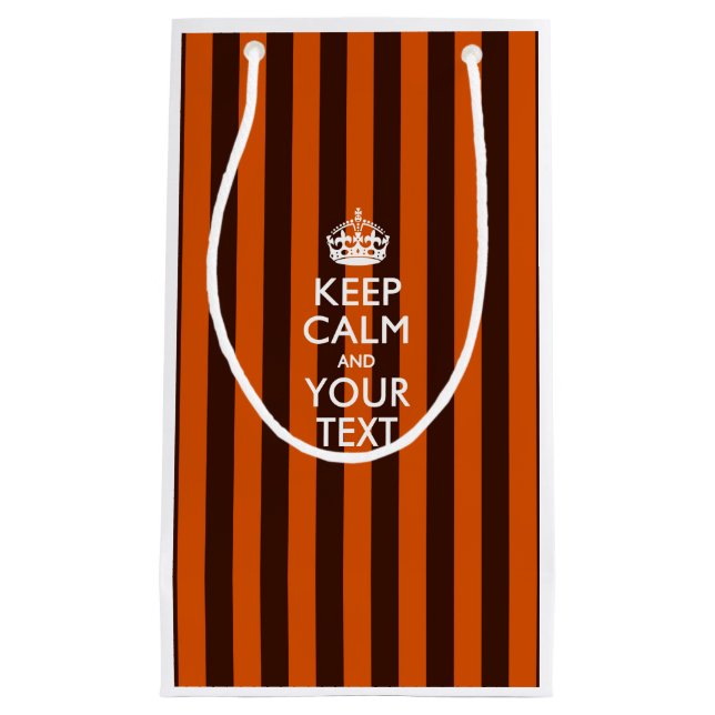 Personalisierter BEHALTEN CALM und Ihr kreativer T Kleine Geschenktüte (Vorderseite)