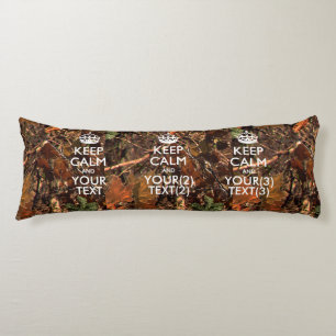 Personalisierter BEHALTEN CALM und Ihre Camouflage Seitenschläferkissen