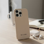 Personalisierter Beige iPhone Case mit benutzerdef 16 Pro Hülle<br><div class="desc">Fügen Sie mit diesem personalisierten Beige iPhone-Gehäuse Ihren täglichen Essentials eine Touch Eleganz hinzu. Mit einem weichen, stilvollen Beige-Hintergrund und Ihrem individuelle Name in einem schicken Schriftart ist dieses Gehäuse perfekt geeignet, um Ihren einzigartigen Stil zu präsentieren. Es ist für Schönheit und Langlebigkeit konzipiert und bietet einen hervorragenden Schutz für...</div>