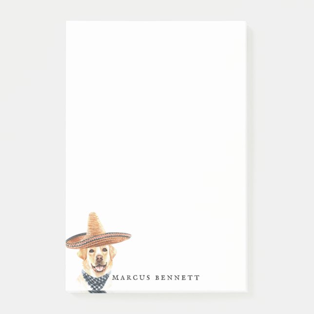 Personalisierter Beitrag | Labrador Retriever Post-it Klebezettel (Vorderseite)