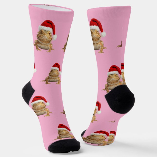 Personalisierter benutzerdefinierter Bartdrache We Socken (Gewinkelt)