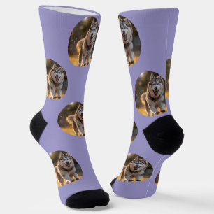 Personalisierter benutzerdefinierter Foto-Blob - G Socken