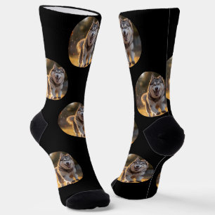 Personalisierter benutzerdefinierter Foto-Blob - G Socken