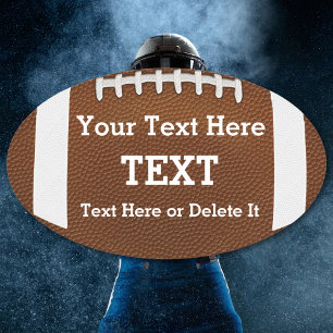 Personalisierter, benutzerdefinierter Fußball-Aufk Ovaler Aufkleber