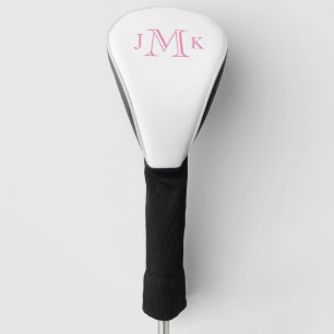 Personalisierter, benutzerdefinierter Hot-Pink-Mon Golf Headcover