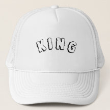 Personalisierter benutzerdefinierter King Text Whi