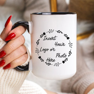 Personalisierter benutzerdefinierter Logo-Kaffee Tasse