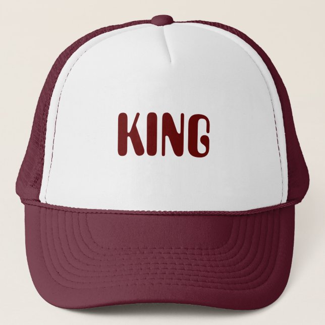 Personalisierter, benutzerdefinierter Maroon Color Truckerkappe (Vorderseite)