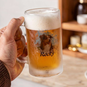 Personalisierter benutzerdefinierter mattierter Gl Mattglas Bierglas