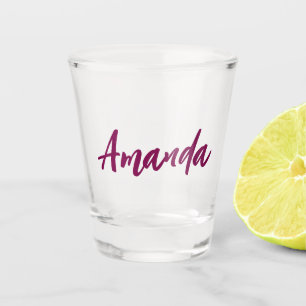 Personalisierter benutzerdefinierter Name Braut Ju Schnapsglas