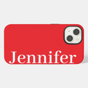 Personalisierter benutzerdefinierter Name Einfach iPhone Hülle