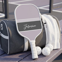 Personalisierter benutzerdefinierter Name Lavendel Pickleball Schläger