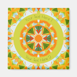 Personalisierter, benutzerdefinierter, orangefarbe magnet