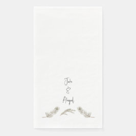 Personalisierter, benutzerdefinierter Pinienhain Serviette
