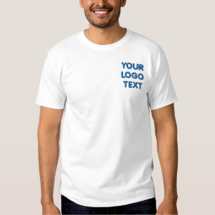 Personalisierter benutzerdefinierter Text für den  Besticktes T-Shirt