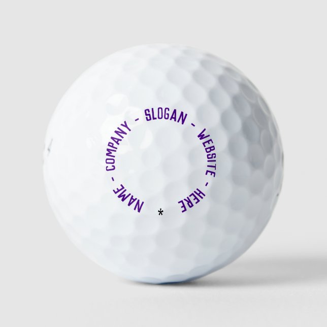 Personalisierter benutzerdefinierter Text Ihre Bri Golfball (Vorderseite)