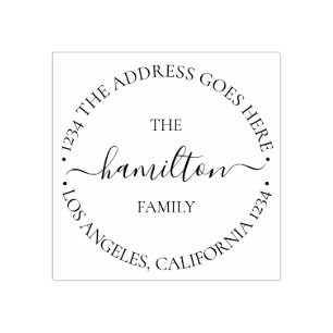 Personalisierter benutzerdefinierter Text innerhal Gummistempel