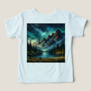 Personalisierter Bergsee unter dem Sternenhimmel