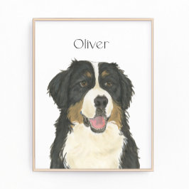 Personalisierter Berner Berghund Fotodruck