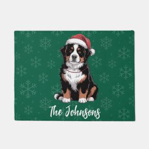 Personalisierter Berner Sennenhund Weihnachten Fußmatte