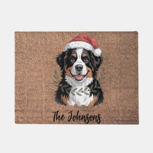 Personalisierter Berner Sennenhund Weihnachten Fußmatte