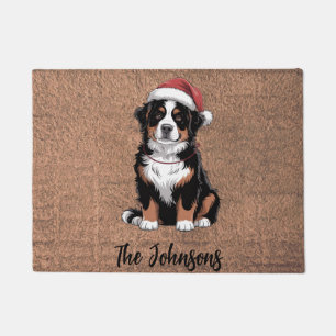 Personalisierter Berner Sennenhund Weihnachten Fußmatte