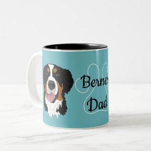 Personalisierter Berner Vater/Mutter Zweifarbige Tasse