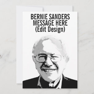 Personalisierter Bernie Sanders Karte